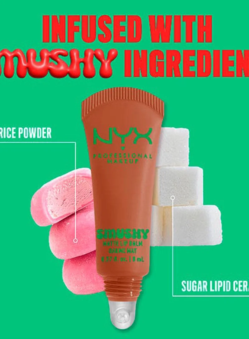 Nyx Professional Makeup soft smile Smushy Matte Lip Balm Matte Finish, Soft Smile for Women | Best Price UAE